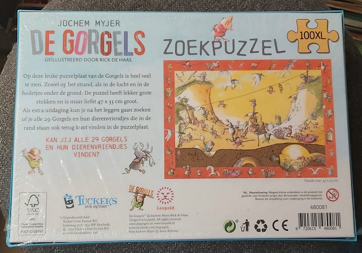 De Gorgels zoekpuzzel